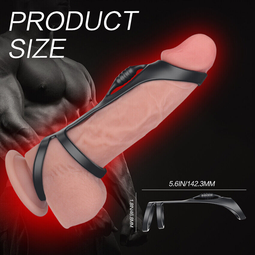 Reusable Ball-Scrotum-Stretcher-Ring-Penis Enhancer Delay Ejaculation for MALE