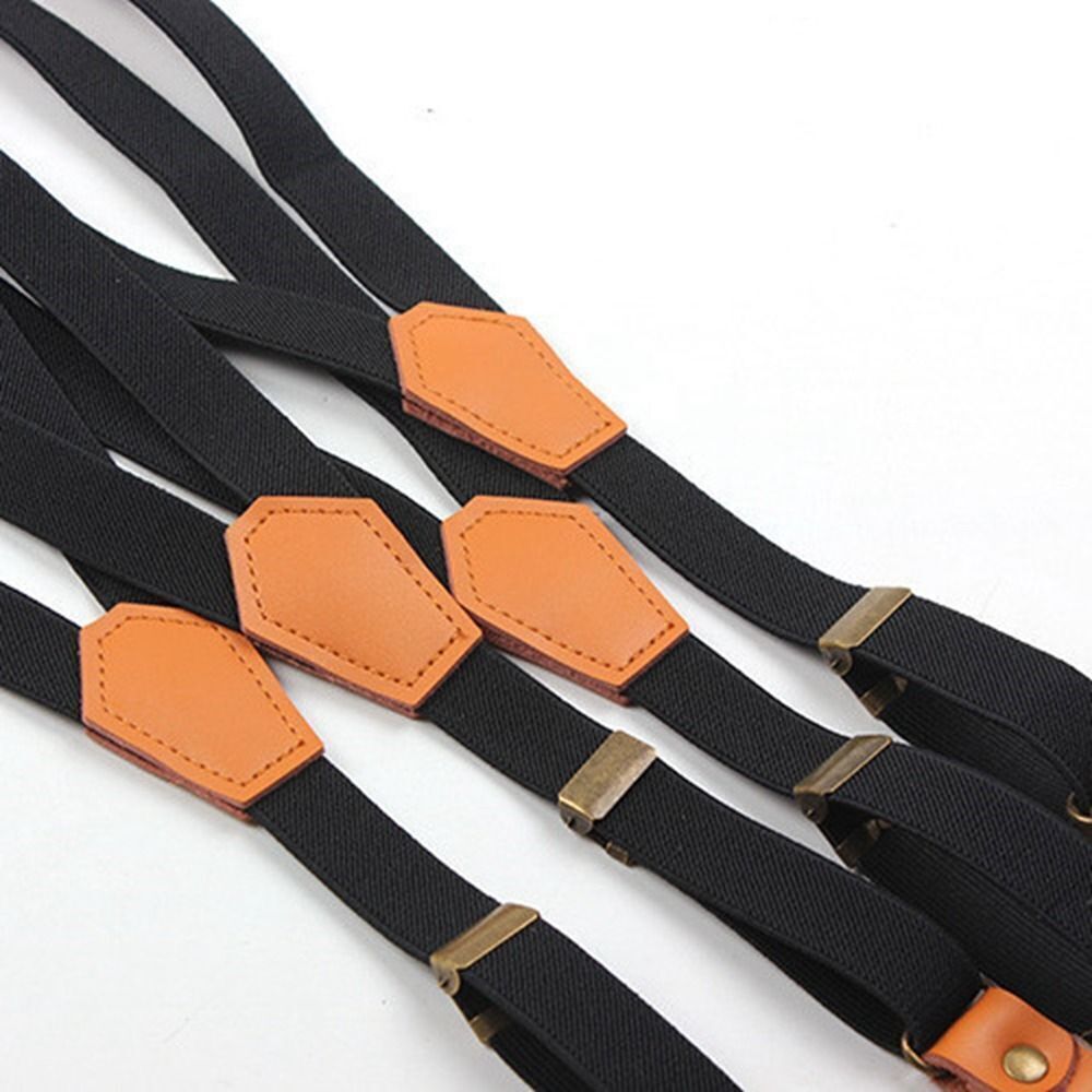 3 Hooks Hanging Pants Clip Suspenders Clips Tie Suspenders Adjustable Braces