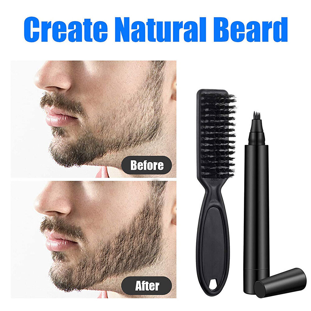 Hair Beard Filler Pen Beard Camouflage Hair Grower Beard Fr Men With Beard Brush