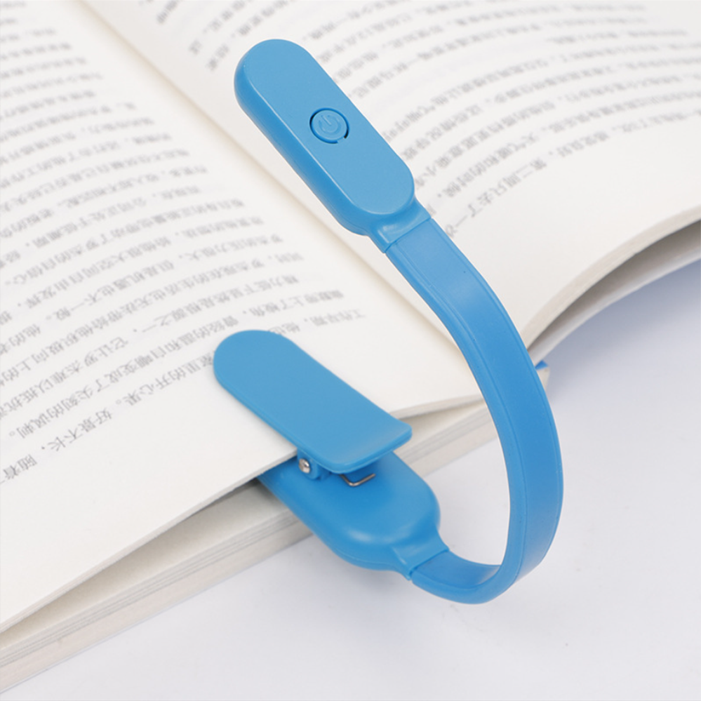 Mini Portable Clip-On Reading Lamp LED Night Light Book Light 3 Modes Brightness