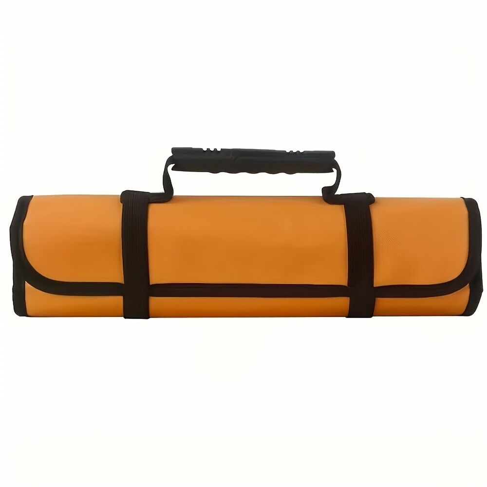 Large Pocket Tool Storage Bag Fold Spanner Case Canvas Wrench Roll Multifunction