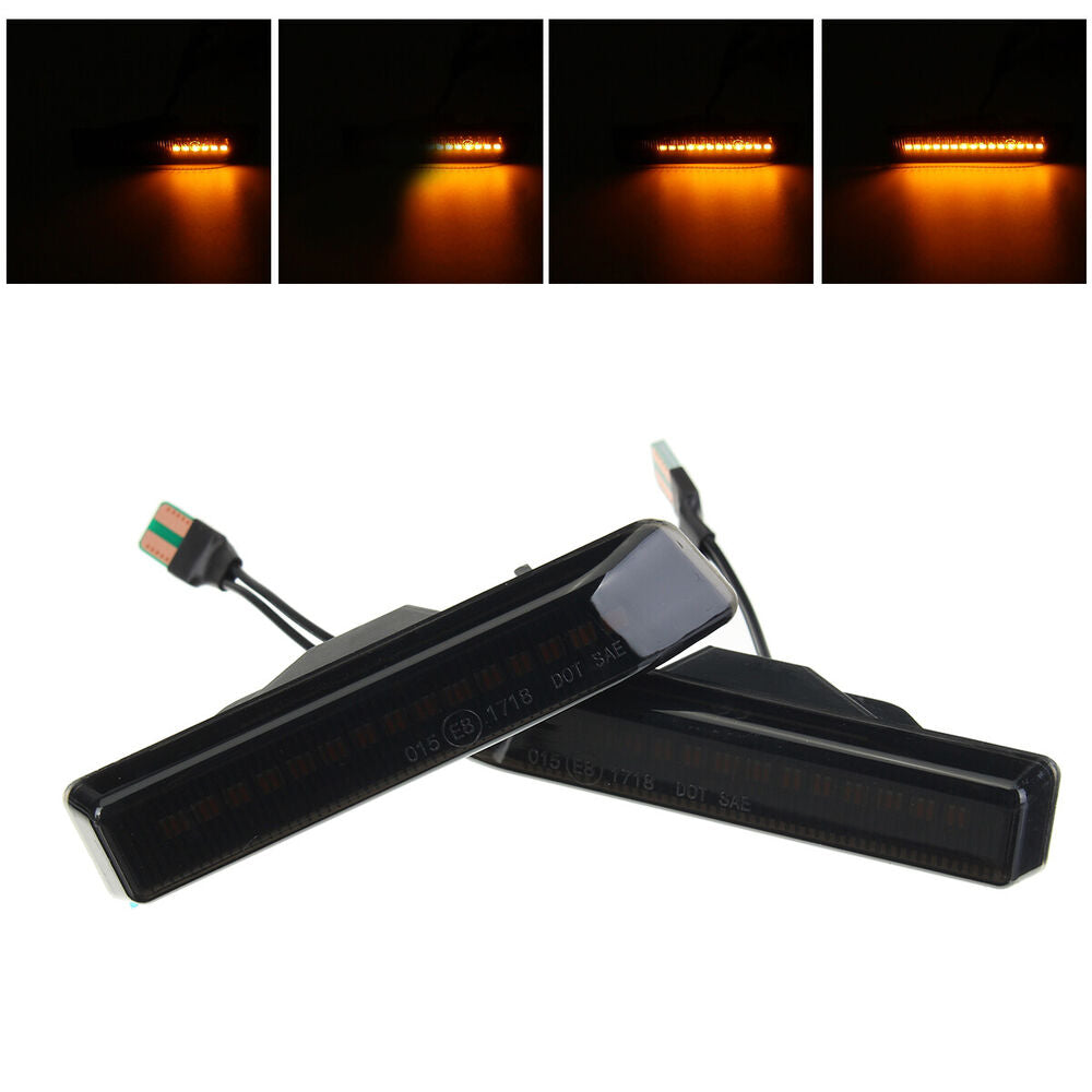 Smoke Amber LED Turn Signal Side Marker Light Lamp For BMW E53 X5 E36 Coupe