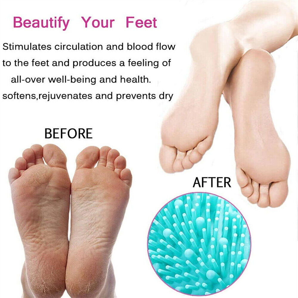 Foot Back Body Scrubber Massager Pad Shower Bath Exfoliating Brush Cleaning Mat