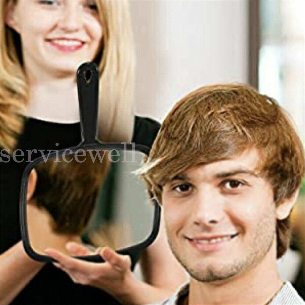 Hand Held Mirror Handheld Salon Mirror Large Lady Women Makeup Beauty Cosmetic