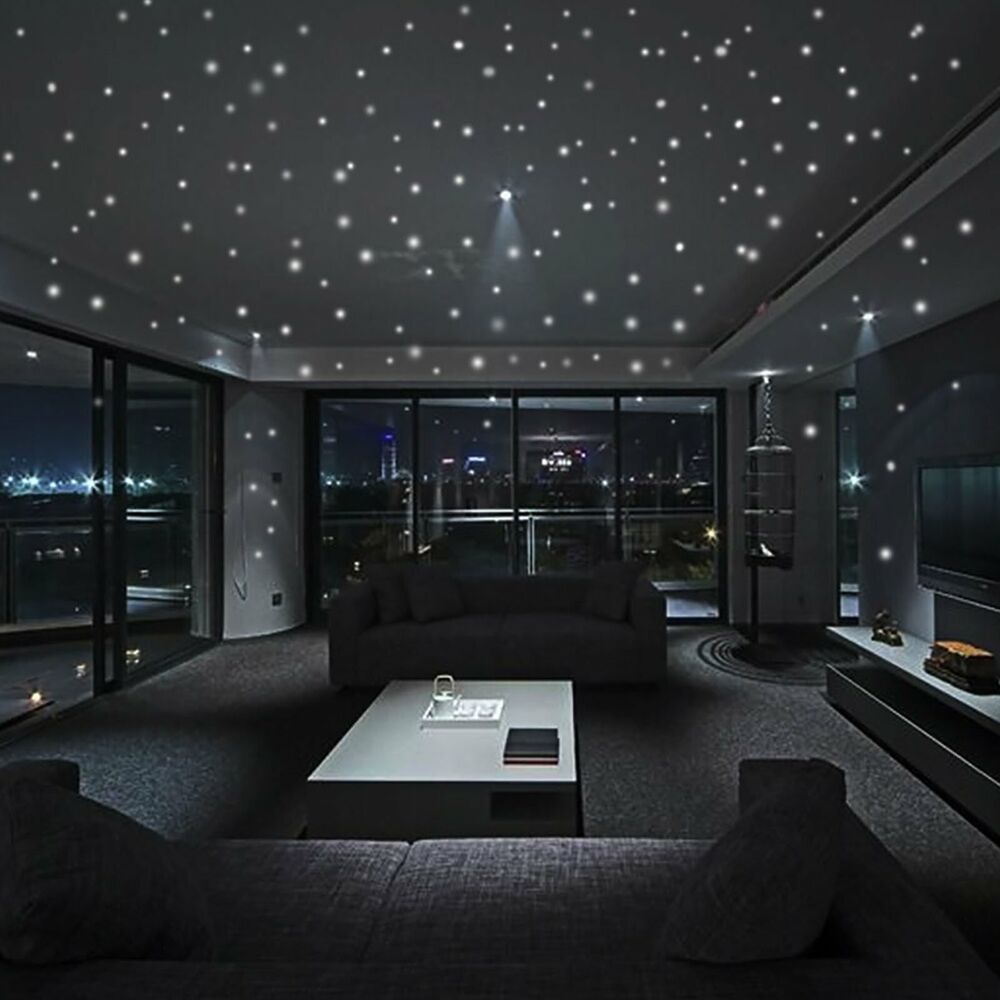 407pcs Dot Luminous Star Wall Stickers Home Room Decor Glow In The Dark Decal