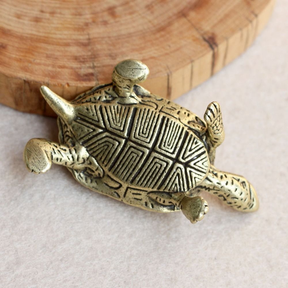 Turtle Tortoise Statue Turtle Figurines Brass Tortoise Desktop Ornaments