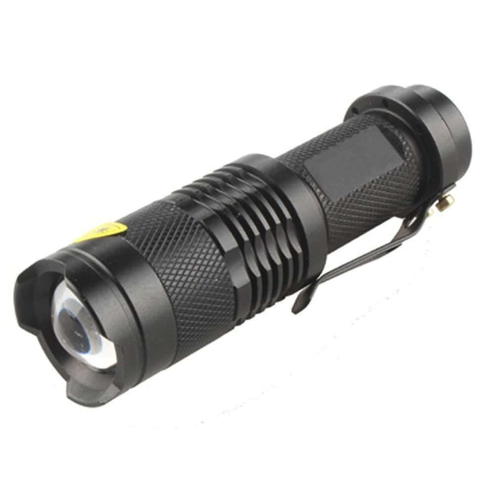 Mini 5x Q5 LED Flashlight Torch Adjustable Focus Zoom Light Lamp 1200LM