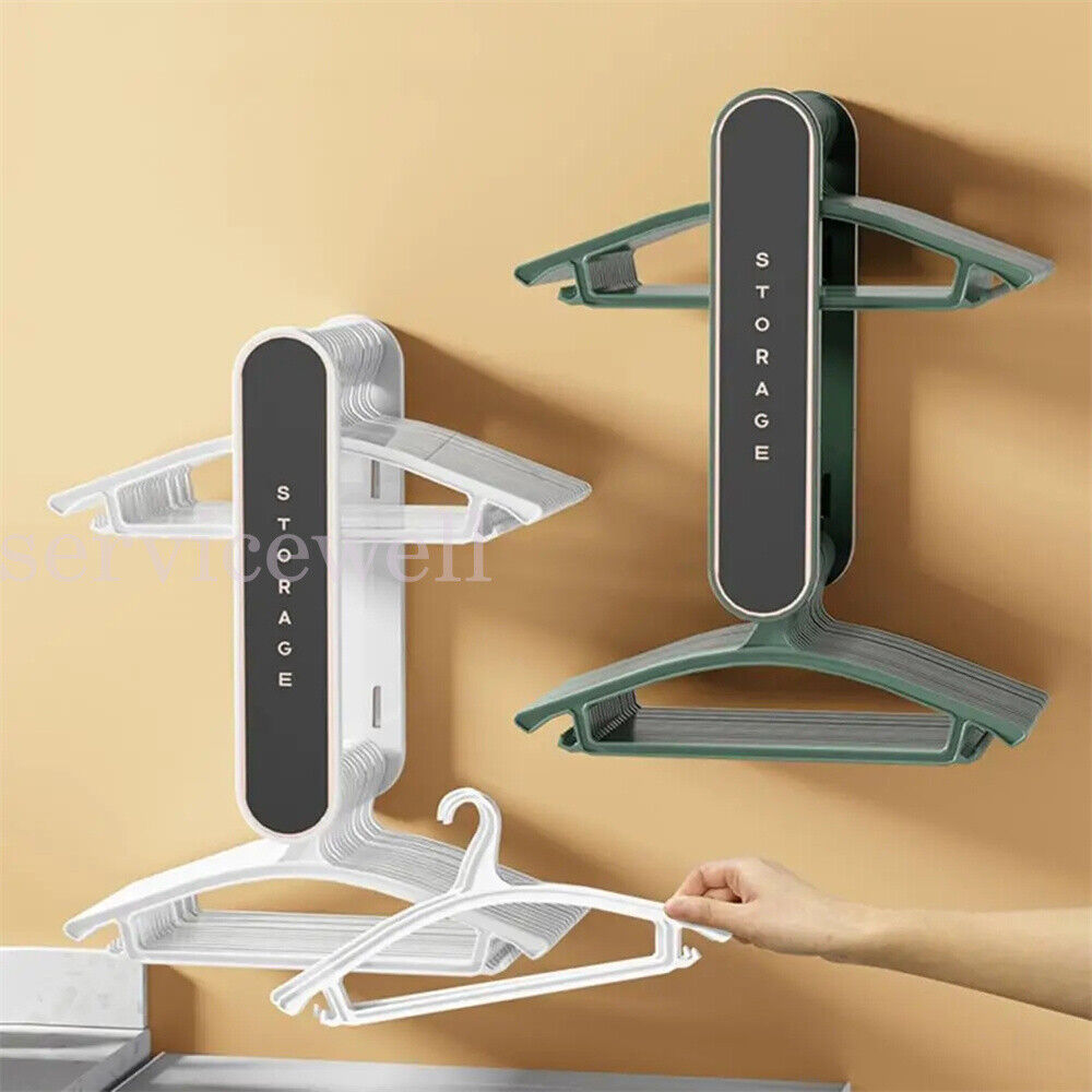 Retractable Clothes Rack Wall Clothes Hanger Laundry Drying Rack Collapsible