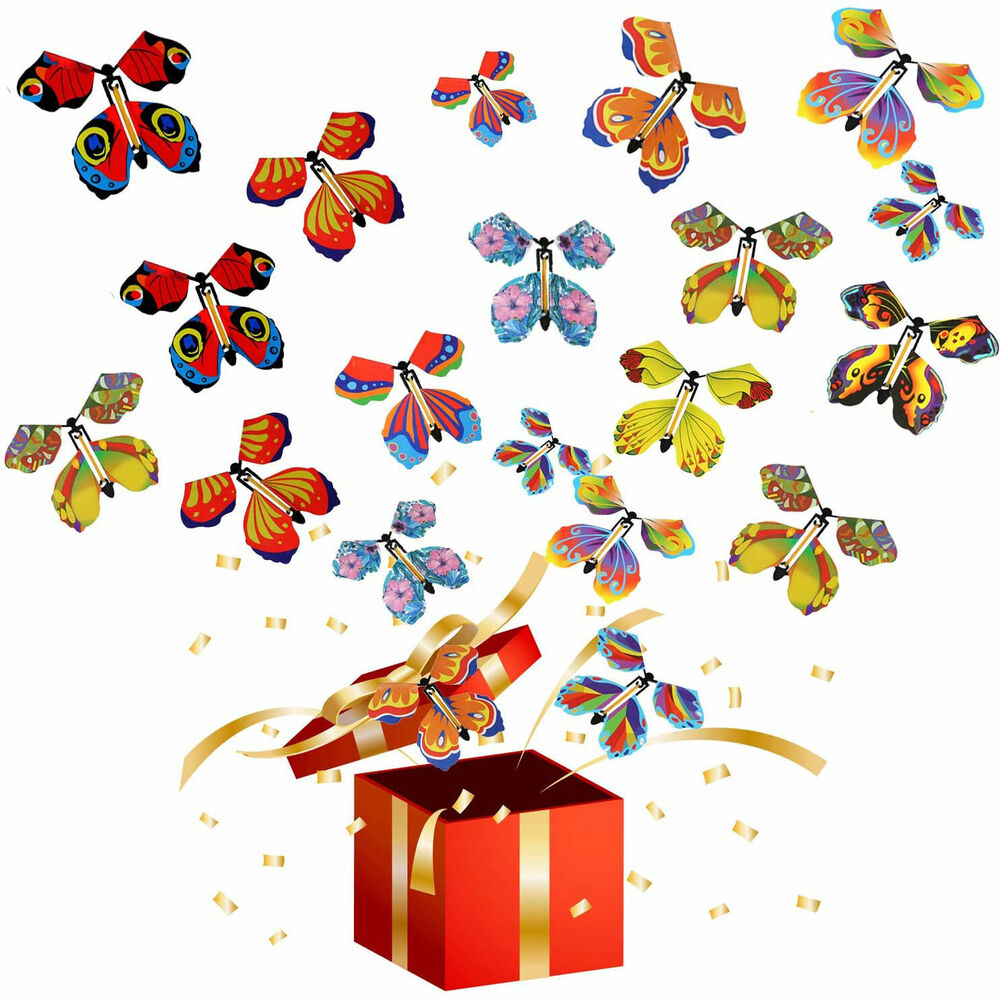 30X Magic Flying Butterfly for Surprise Gift Toy Christmas Thanksgiving Day