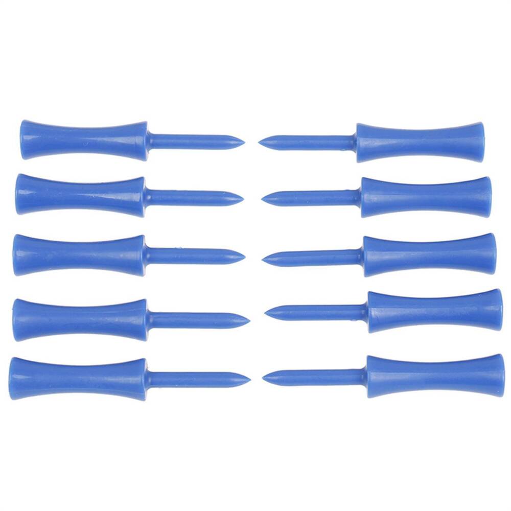 100PCS/Set Plastic Step Down Golf Tees Height Control Blue Color 68mm