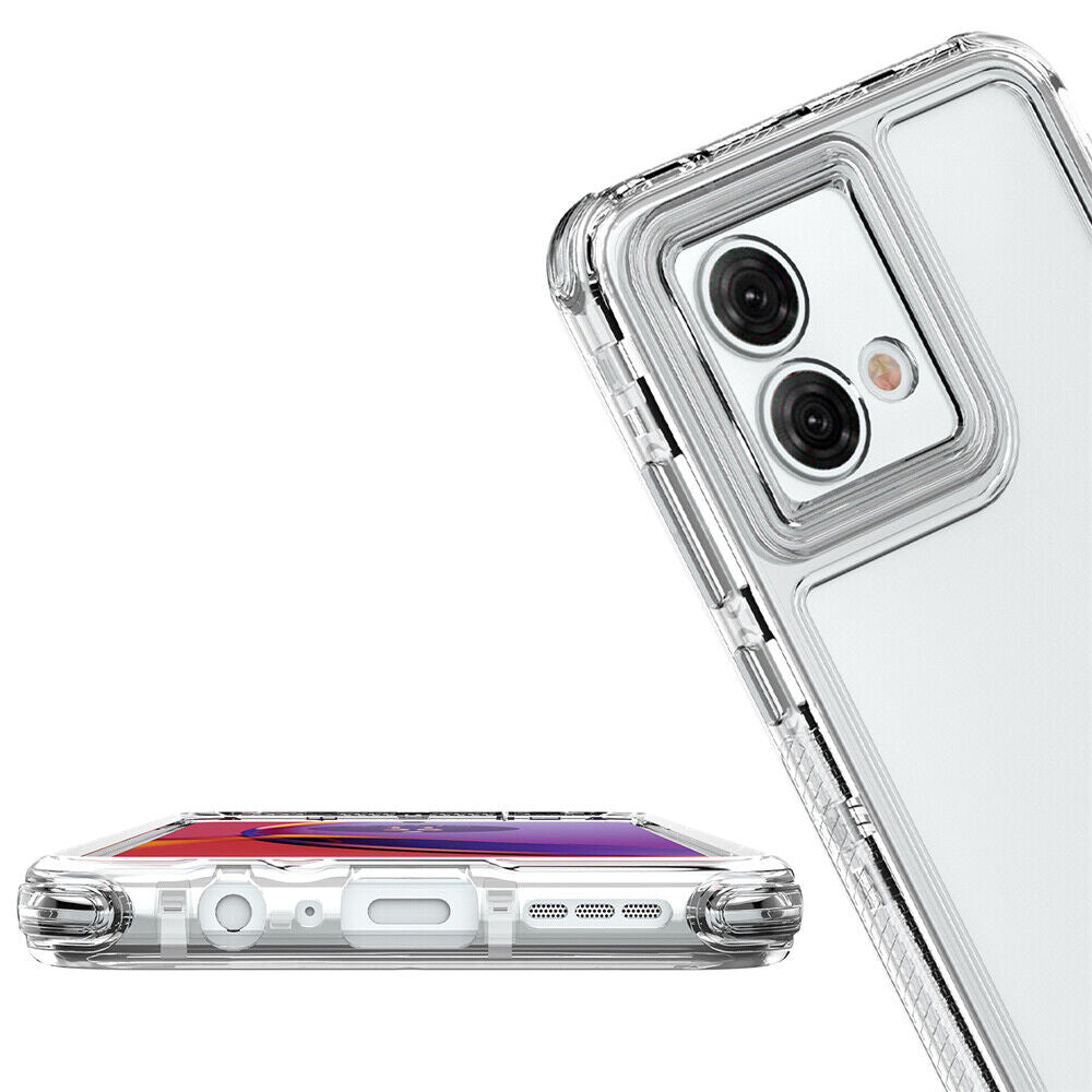 For Motorola Moto G84 G54 G34 G24 G14 G04 G53 Shockproof Clear Case TPU Cover