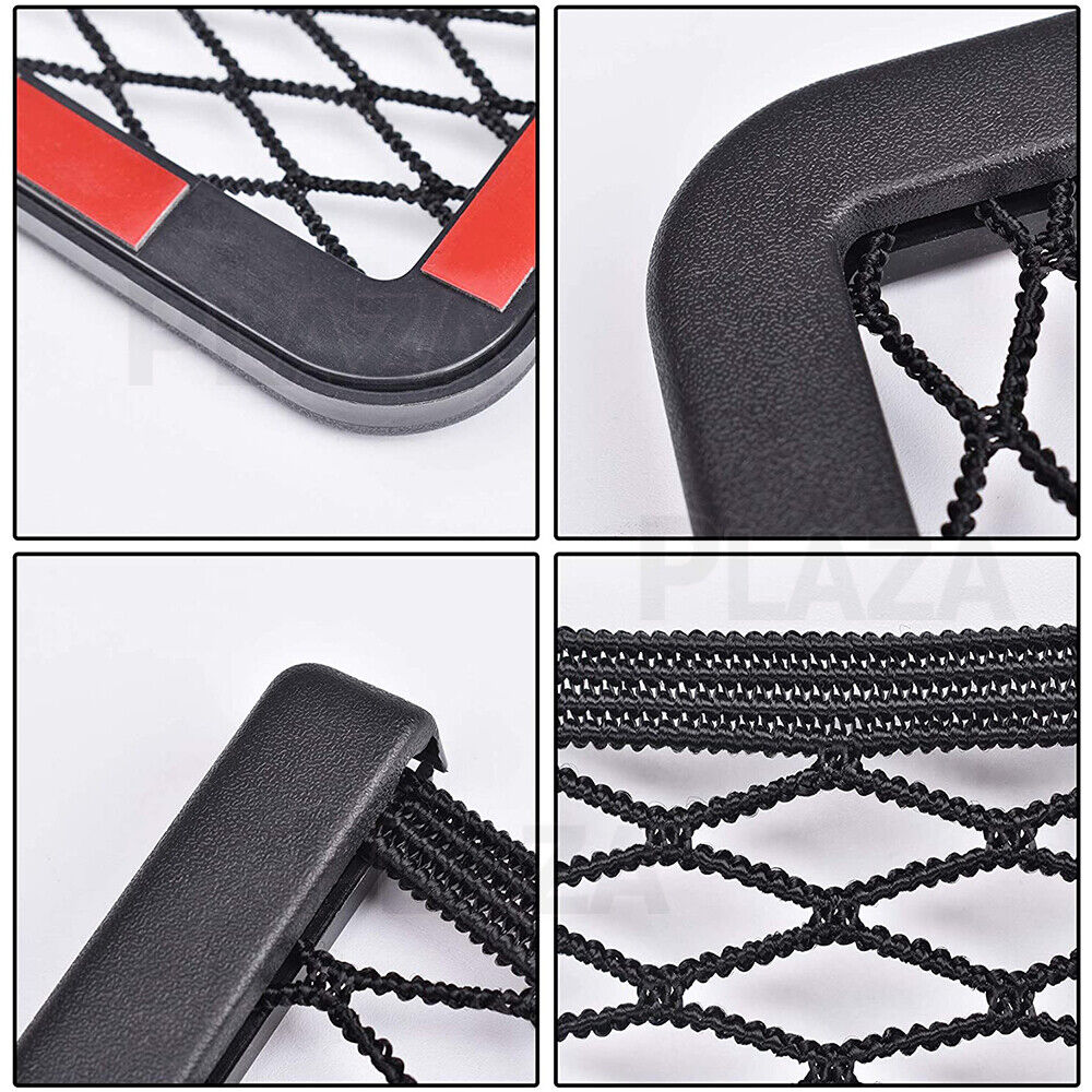 2x Car Net Storage Holder Adhesive Pocket Phone Mesh Organiser Sunglasses Pouch