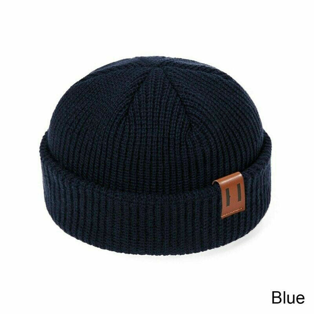 Men Women Mini Fisherman Beanie Hat Winter Soft warm Knitted Docker Skull Cap