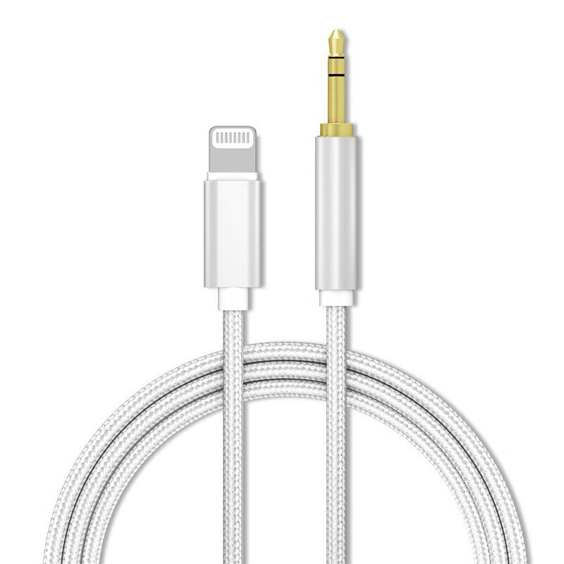 For iPhone to 3.5mm Aux Audio Adapter Cable Cord Jack iPhone 12 11 Pro 8 7 Plus