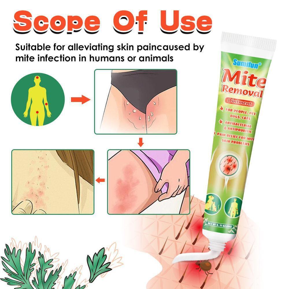 Mite Removal Ointments Anti Itching Scabies Kill Head Lice Treatment Care Cream