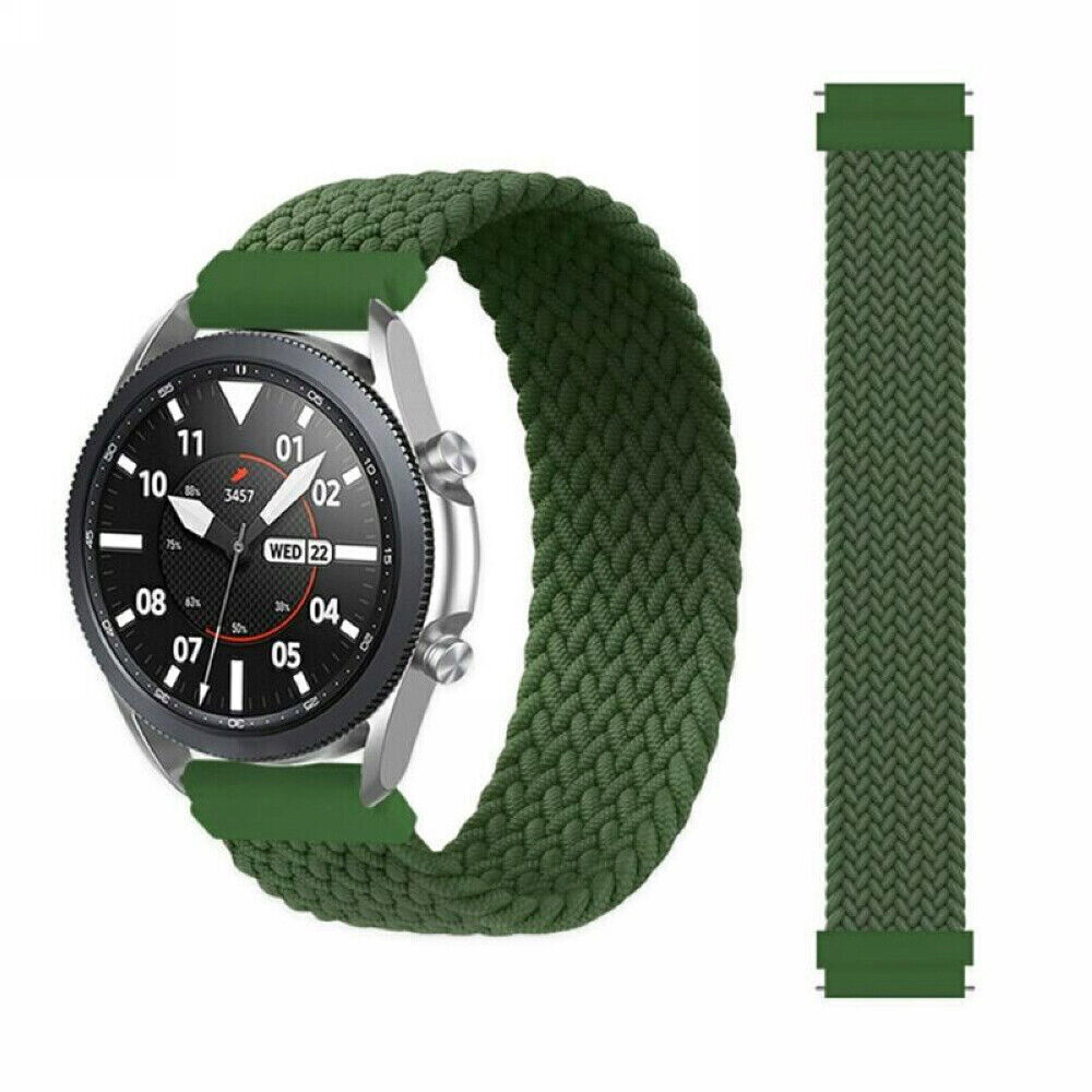 For Samsung Galaxy Watch 7 6 5 4 40 44mm Solo Loop Band Braided Elastic Strap