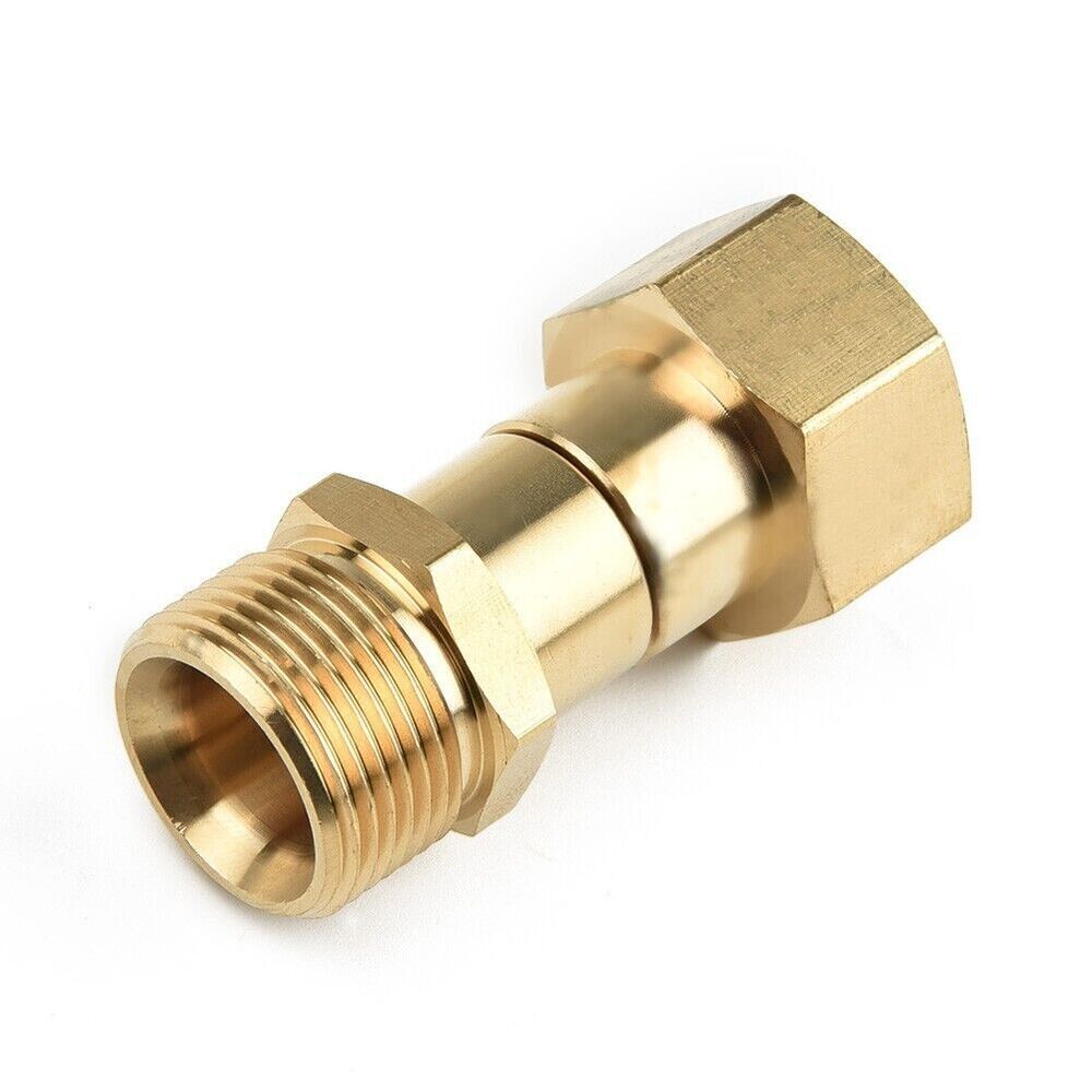 M22 14mm Thread Pressure Washer Swivel Joint,Ki Nk Free Connector Hose Fitting