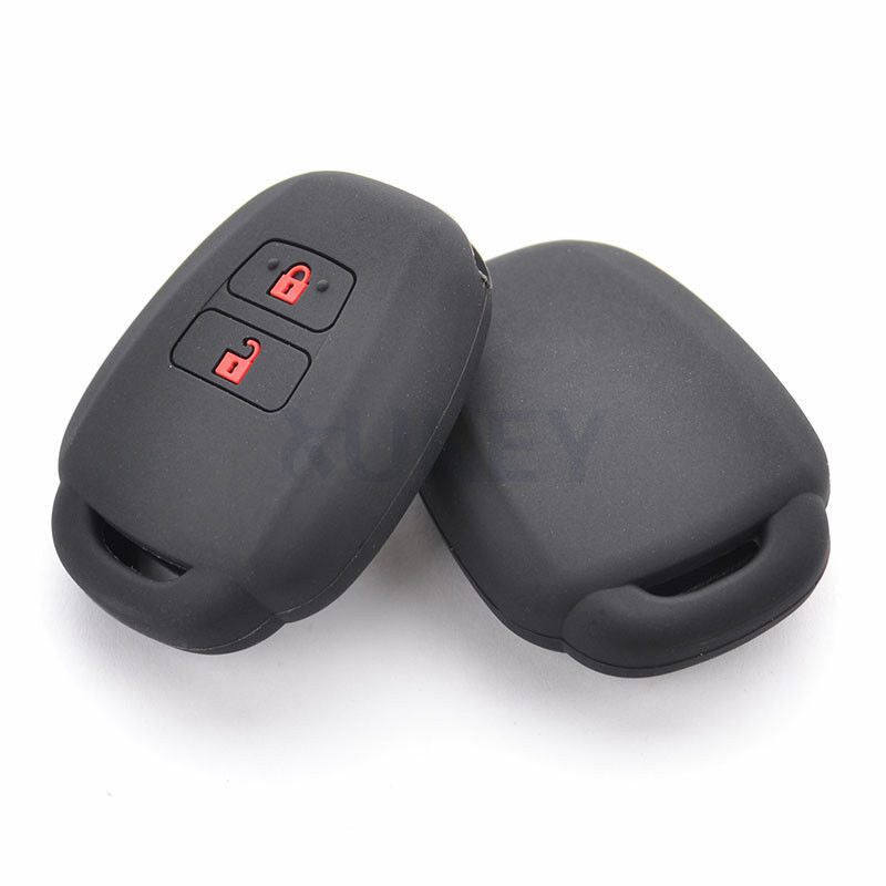 For Toyota Aqua Ractis/Vitz RAV4 Land Cruiser Silicone Remote Key Case Fob Cover