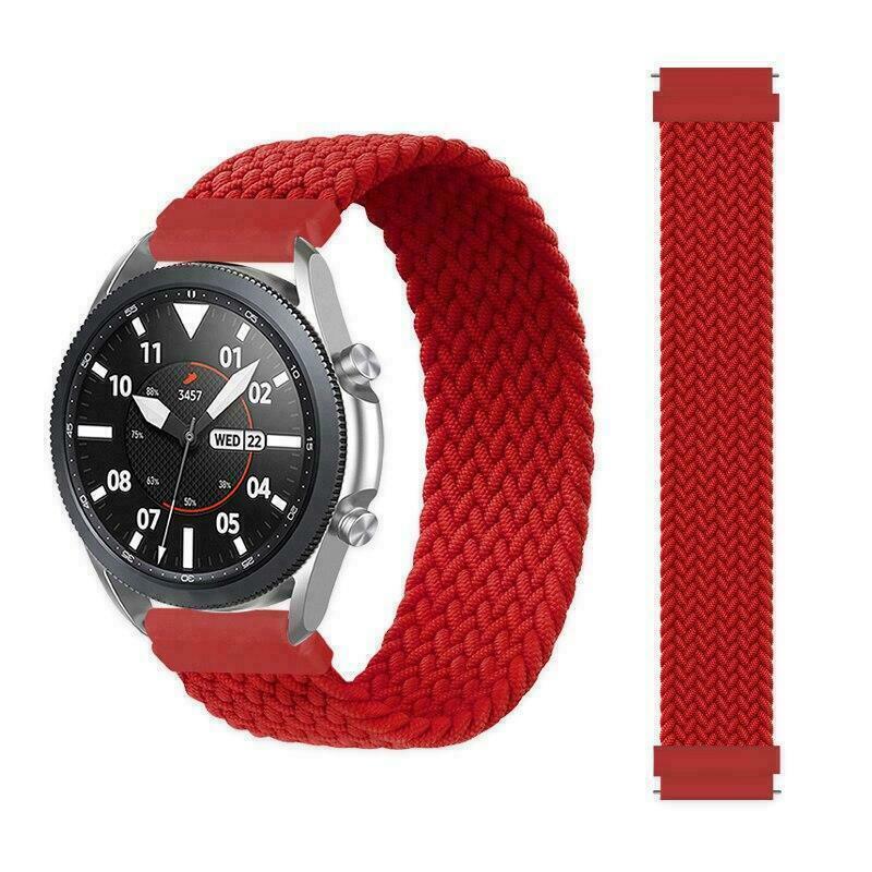 For Samsung Galaxy Watch 7 6 5 4 40 44mm Solo Loop Band Braided Elastic Strap