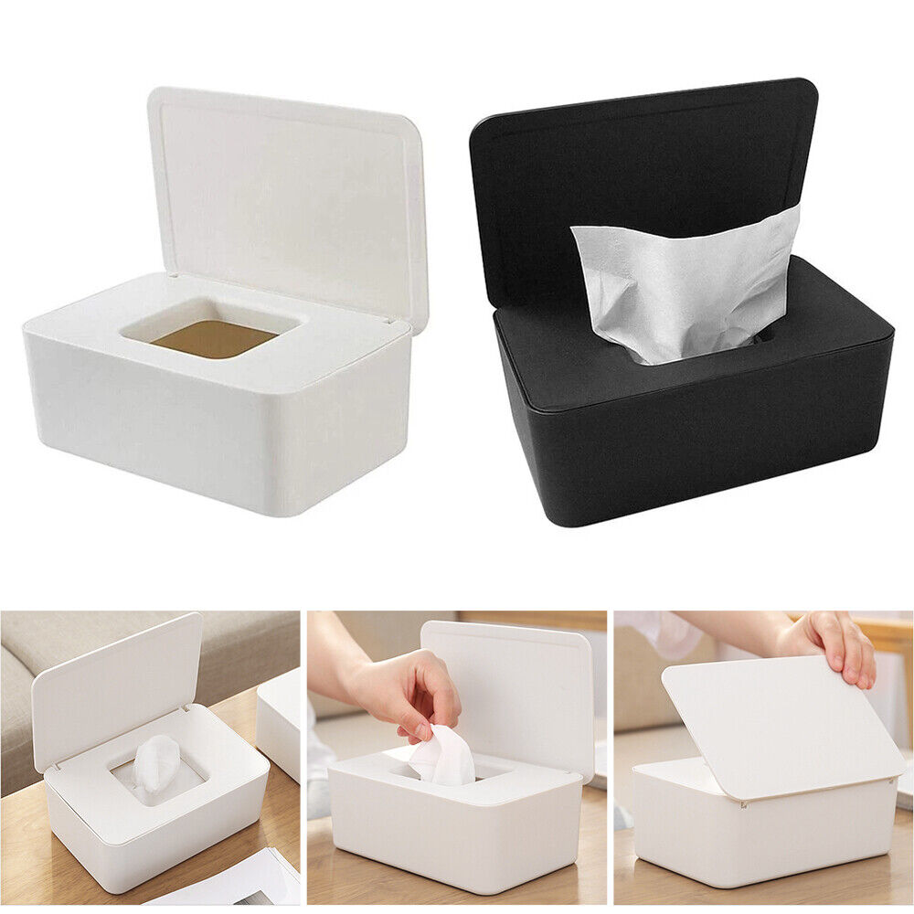 Tissue Box Cover Dispenser Paper Storage Holder Table Napkin Case Organizer Box