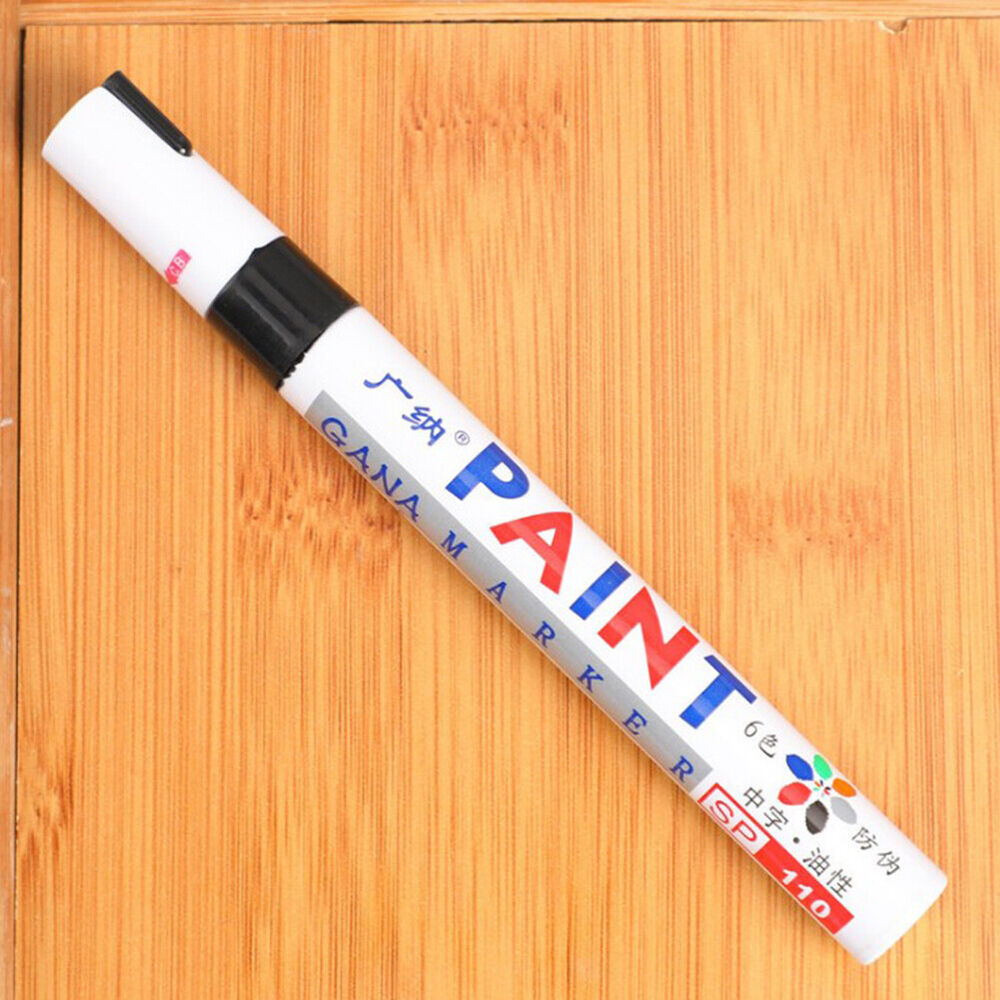 Waterproof Paint Pen Marker 12 Colours For Car Tyre Tire Metal Permanent Pen