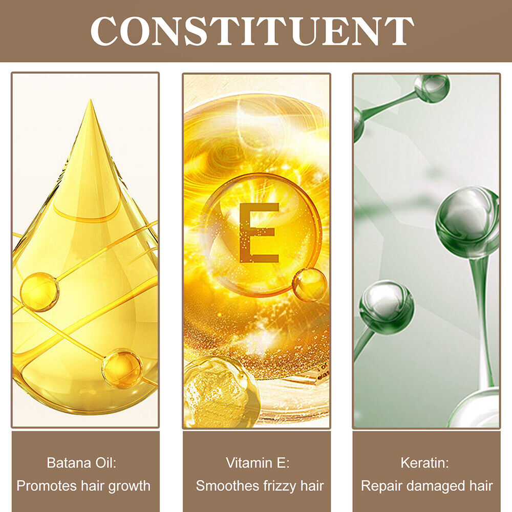 3x 100% Pure Batana Oil Conditioner For Hair Growth Batana For Black Men & Women