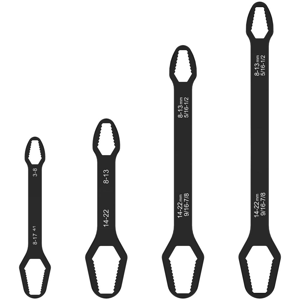 4Pcs Multifunctional Wrench Set Double-head Torx Wrench 5/16inch-7/8inch