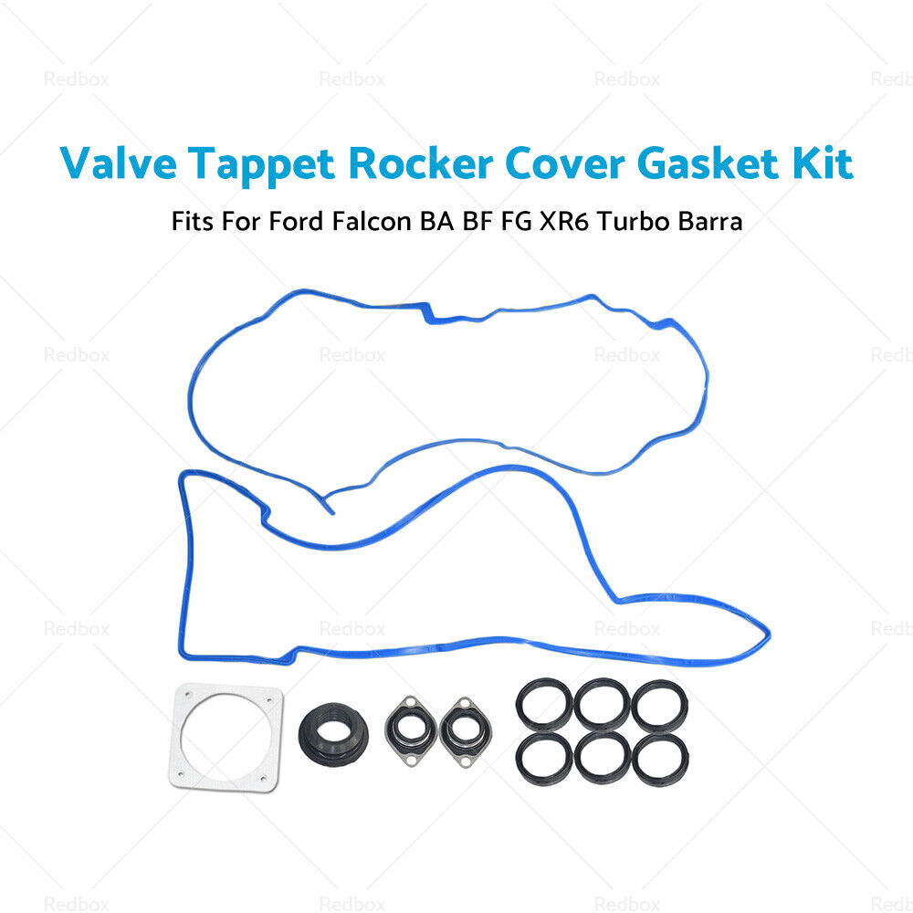 Valve Tappet Rocker Cover Gasket Kit Fits For Ford Falcon BA BF FG XR6 Barra