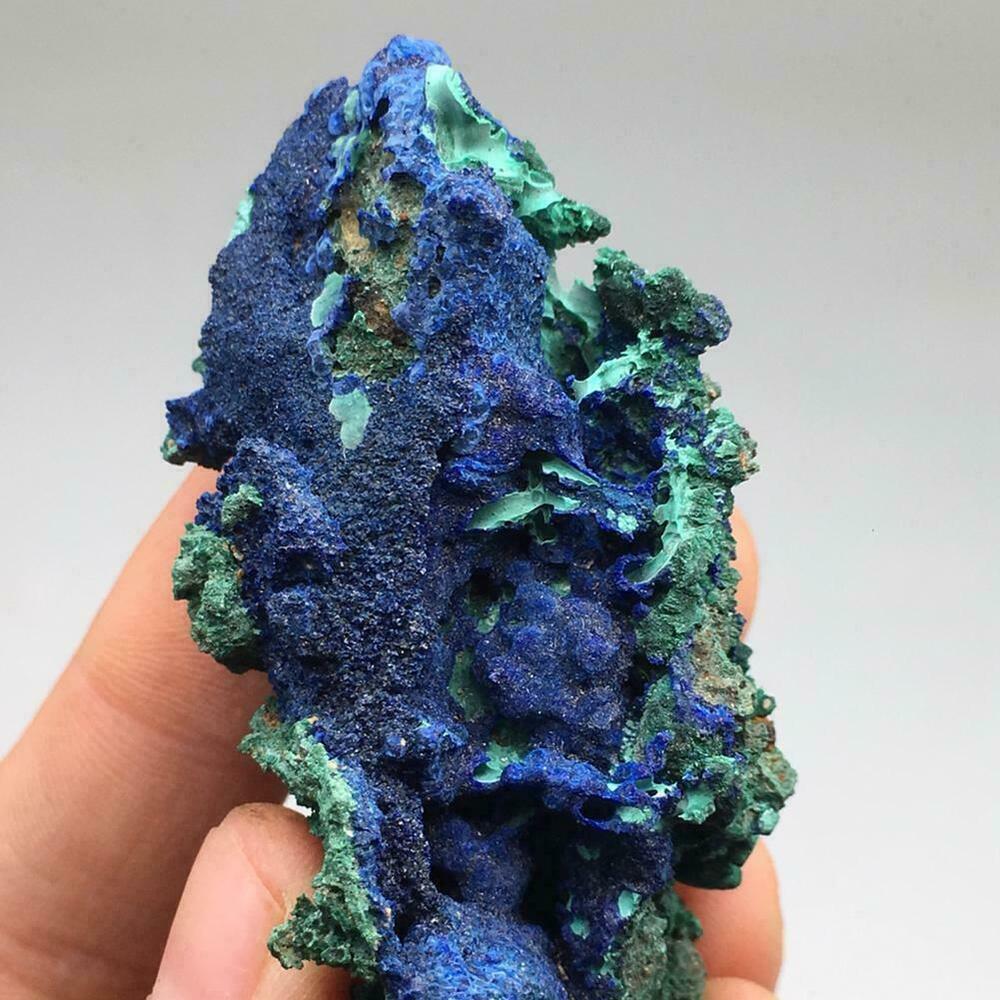 Natural Azurite Malachite Geode Crystal Mineral Specimen Stone Healing New Y6D8