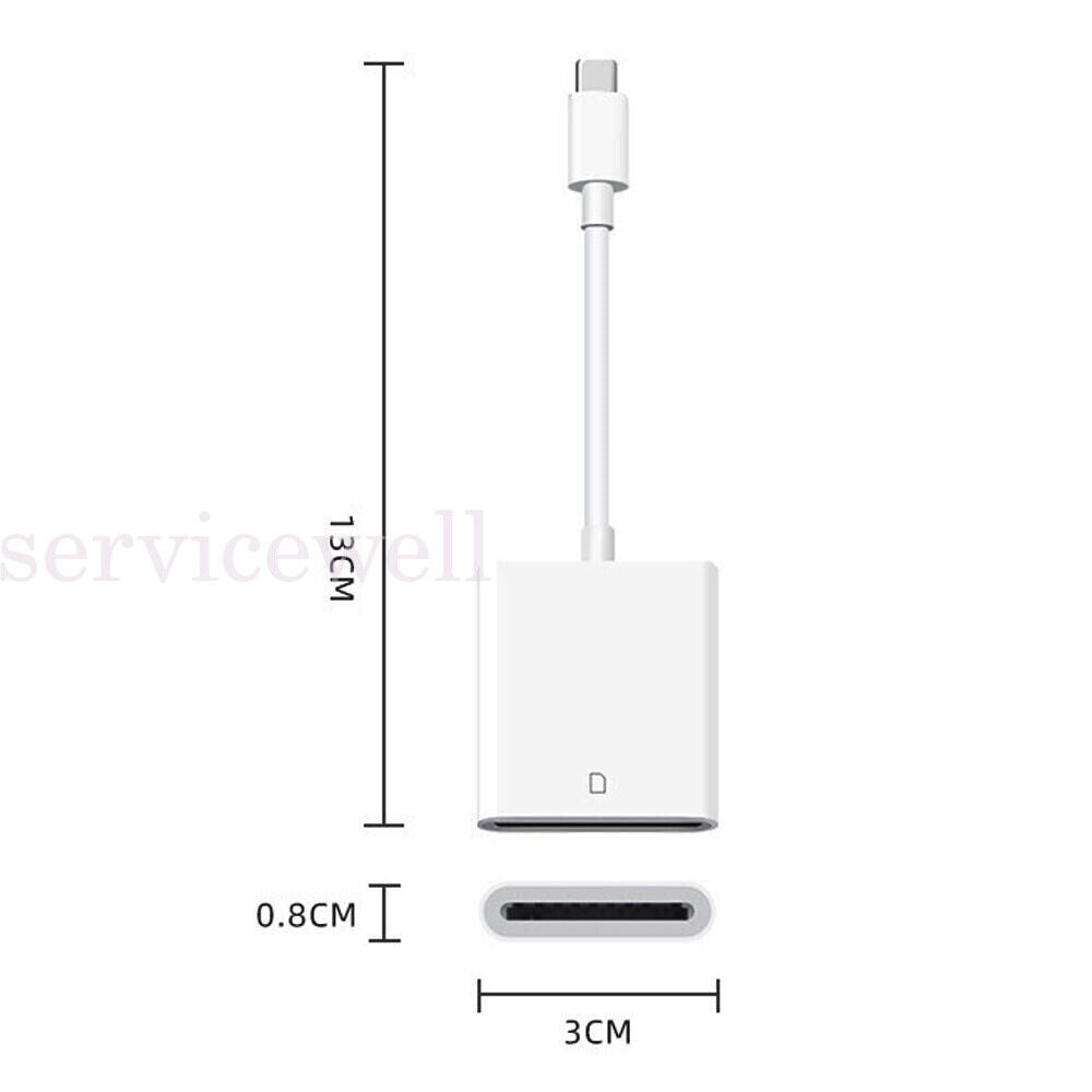 USB-C To SD Card Reader Adapter Type-C For Apple iPad Macbook Pro Air 13 Samsung