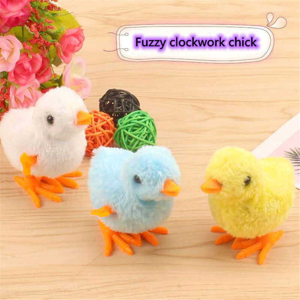 Wind-up Hopping Jumping Chicken Clockwork Walking Toys Kids Children Gift