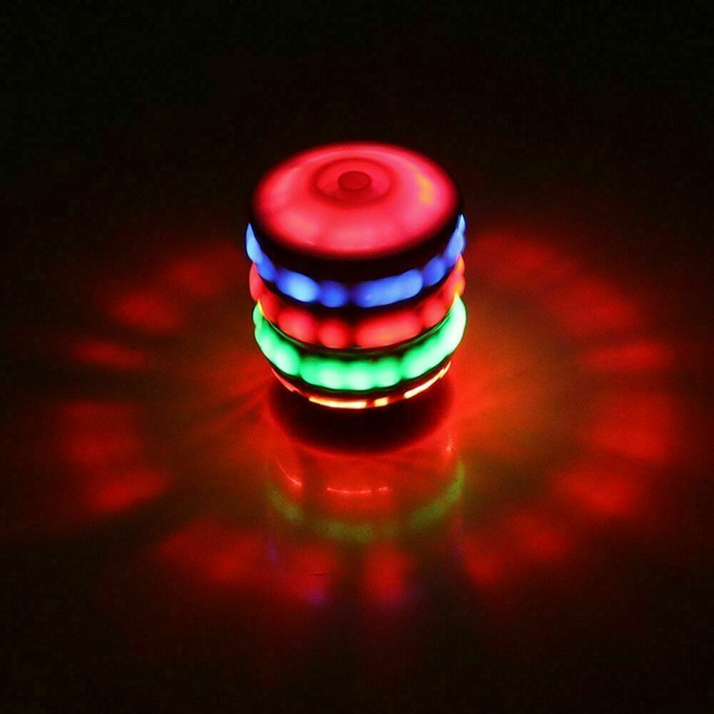 LED Music Spinning Top Gyro Spinner Flash Light Kids Toy Classic Xmas brith Gift