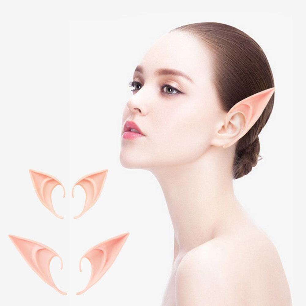 Halloween Latex Elf Ear Simulation Harmless Prop Angel Cosplay Tool (Short)