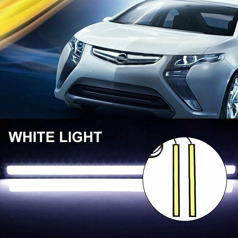 10X 12V Waterproof White DRL LED Strip Lights Bars Camping Caravan Boat Car COB