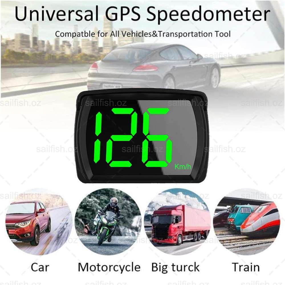 Universal KM/H Digital GPS Speedometer Dual Chips Plug and Play for All Vehicle