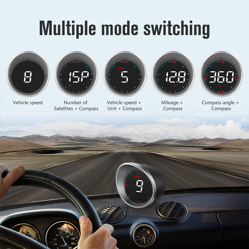 G5 HUD GPS Speedometer Universal Car Head-Up Display Speed Warning Alarm