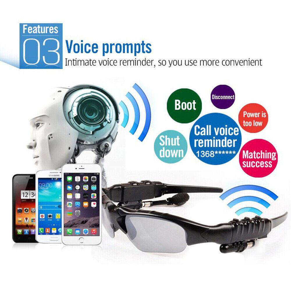 Wireless Bluetooth 5.0 Sunglasses 2 In 1 Audio Stereo Headset Polarized Glasses