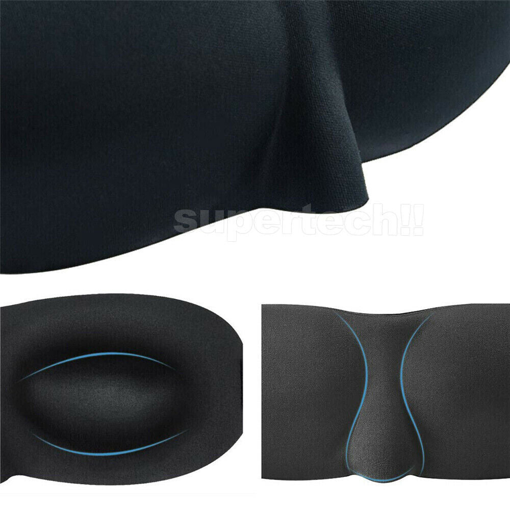 Travel Sleep Eye Mask Soft Memory Foam Padded Shade Cover Sleeping Blindfold