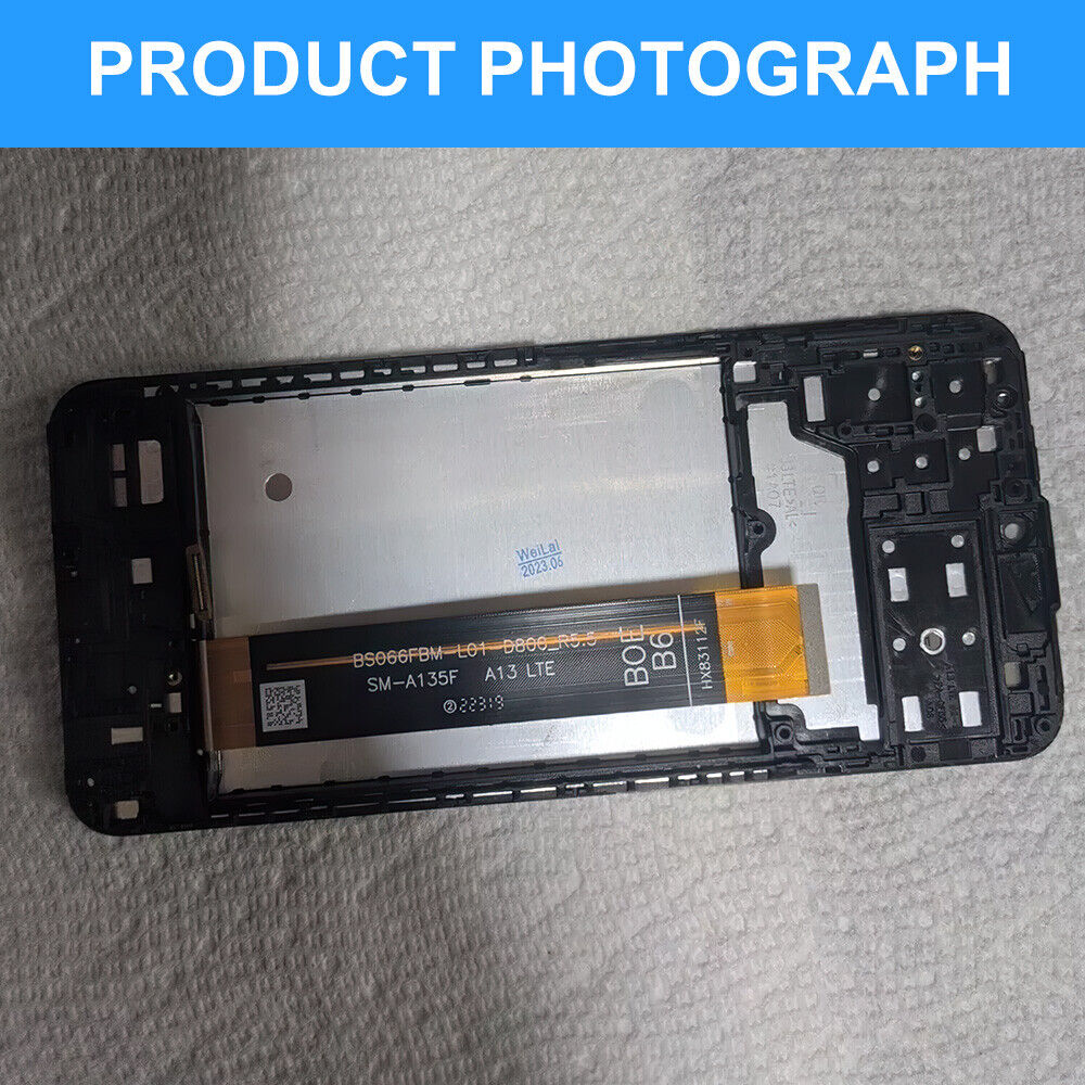 SAMSUNG GALAXY A13 4G SM-A135F LCD TOUCH SCREEN DIGITIZER FRAME REPLACEMENT