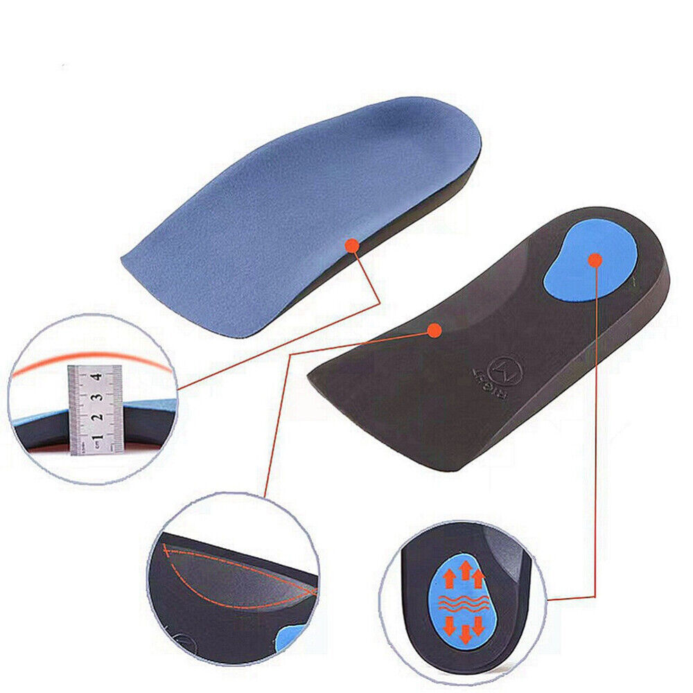 Orthotic Arch Support Insoles For Plantar Fasciitis Fallen Arches Flat Feet 3/4