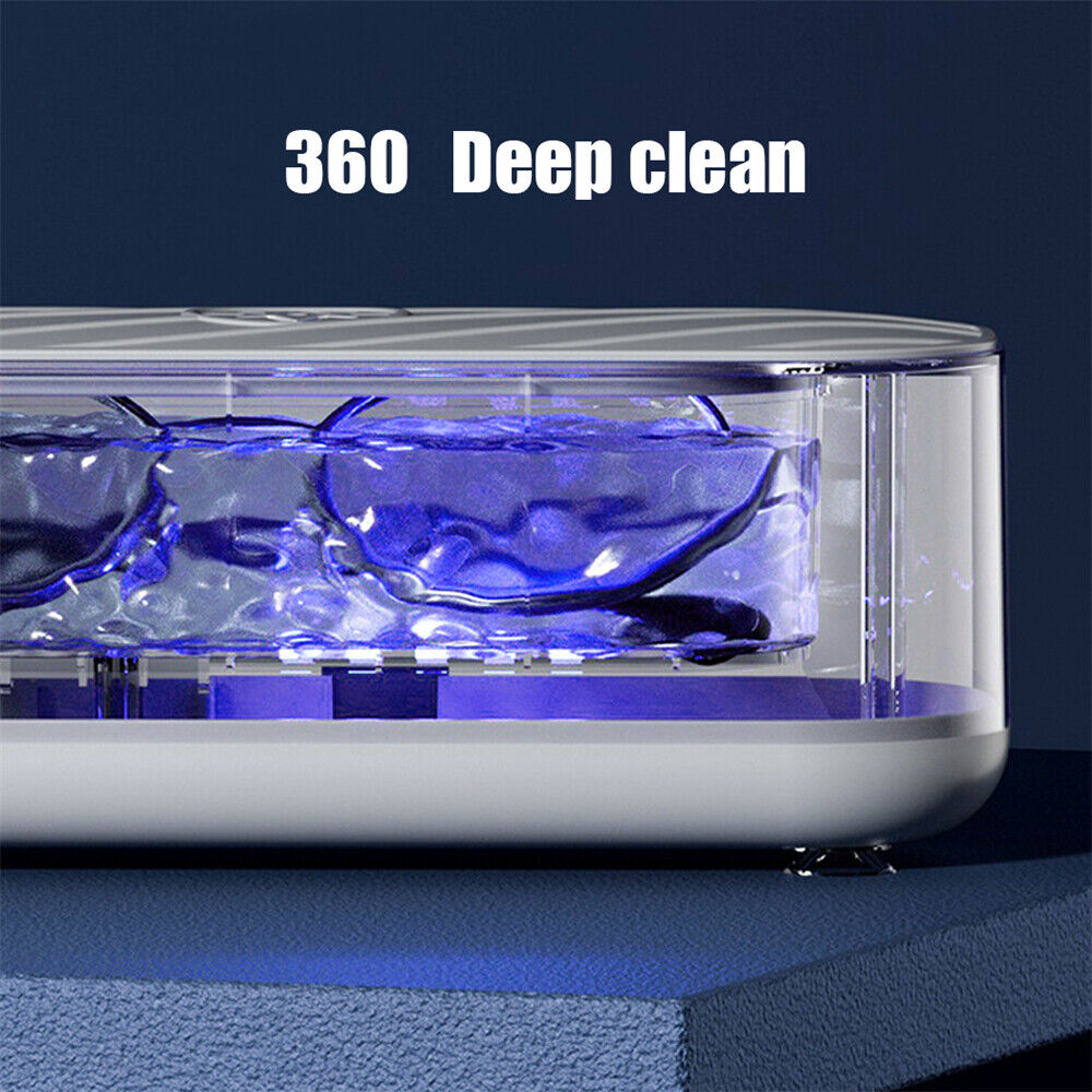 Ultrasonic Cleaner Cleaning Machine Home Jewelry Plastic Rings Water Cleaning