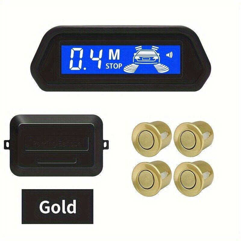 LED Reverse Sensor Backup Radar Display 4 Parking Car Parking Sensors System Kit