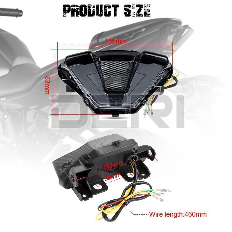 Integrated LED Tail Light Turn signal Blinker For Yamaha MT-07 MT07 2021 2022