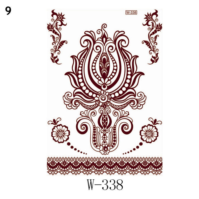 Temporary Tattoos Sticker Red Classic Henna Tattoo Tattoo Sticker Body Art 1pc