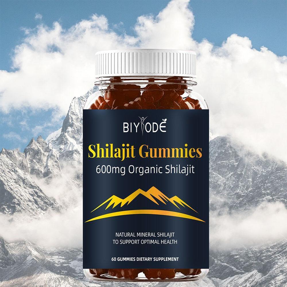 Shilajit Gummies Pure 100% Himalayan-Organic Shilajit Resin Natural Supplement