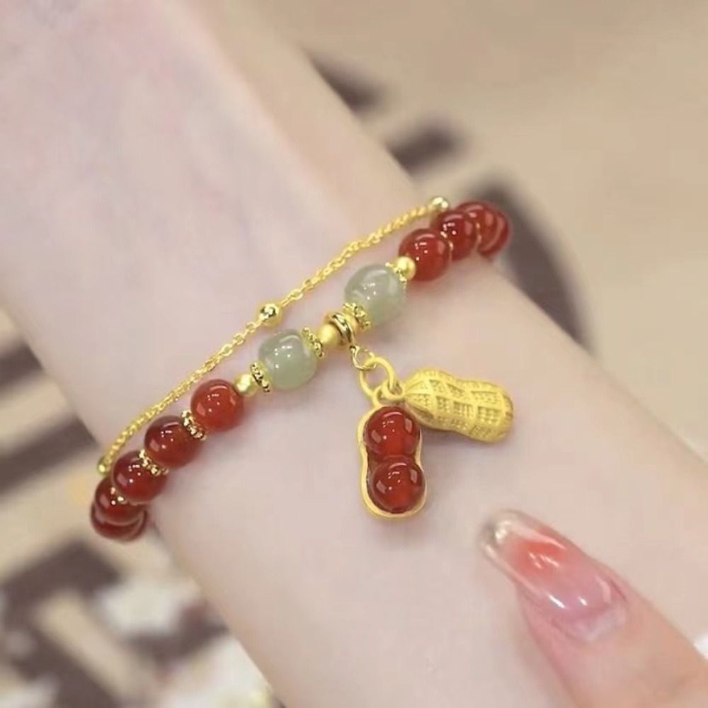 Korean Style Bracelets Hetian Jade Bracelets Bead Bracelets Female Hand Chain