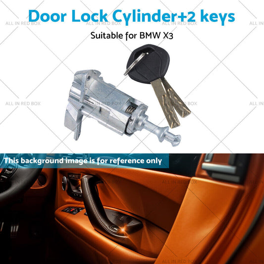 Front left Side Door Lock Cylinder Barrel w/ Keys Suitable for BMW X3 2003-2010