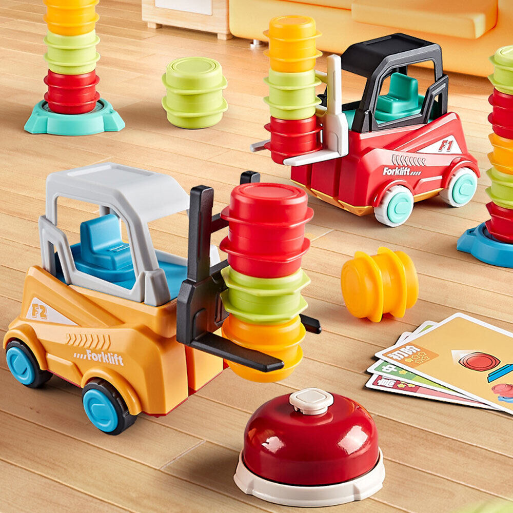 Forklift Transport Game, 2-Player Stack & Matching Skill Game