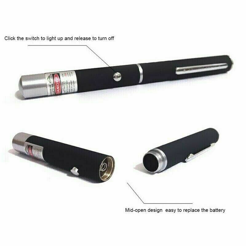 3x Laser Pointer Pen Green Purple Red Light Visible Beam For Cat Dog office Pet