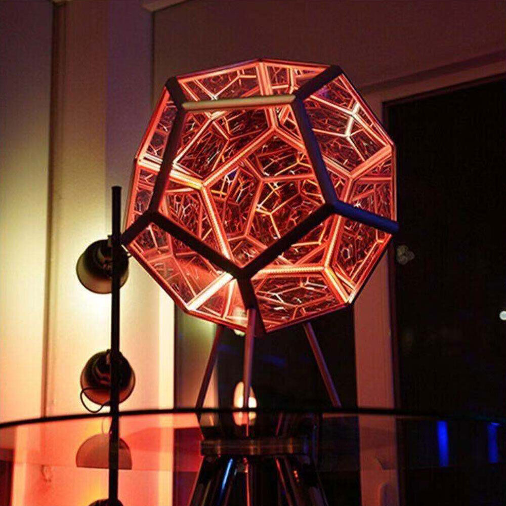 Infinity Dodecahedron Color Art Night Light LED Party Atmosphere Lamp Home Decor